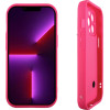 Volte-Tel ���� Iphone 13 Pro 6.1'' Silicon Tpu With Strap Full Camera Protection Pink With Pink HEARTS