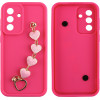 Volte-Tel ���� Samsung A56 5G A566 6.7'' Silicon Tpu With Strap Full Camera Protection Pink With Pink HEARTS