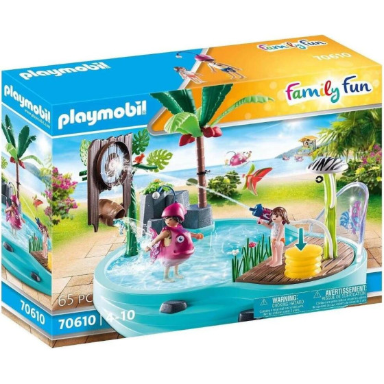 Playmobil Family Fun Small Pool With Water Sprayer ��� 4-10 ���� - (70610)