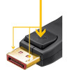 Goobay ������� Displayport 16K/60Hz, 80 Gbps, 1m, ����� - (74760)