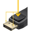 Goobay ������� Displayport Vesa Certified, 16K/60Hz, 80 Gbps, 1m, ����� - (74759)