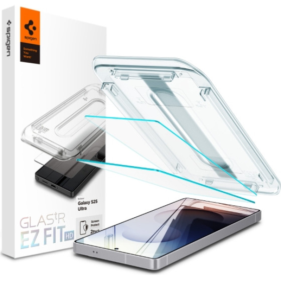 Spigen Ez Fit GLAS.Tr 2 Pack Tempered Glass Samsung S25 Ultra Clear - (AGL09082)