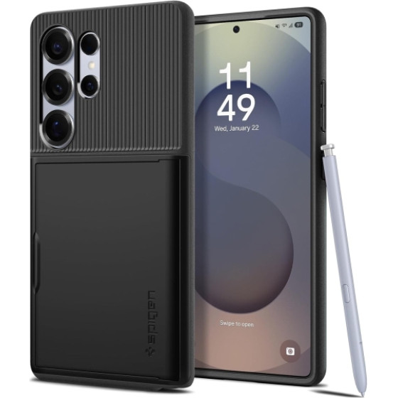 Spigen Slim Armor Samsung S25 Ultra Black Backcover - (ACS08967)