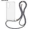 Sonique ���� ��������� �� ������� Armor Clear Samsung Galaxy S24 Fe Rainbow �����