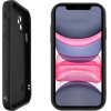 Volte-Tel ���� Iphone 11 6.1'' Silicon Tpu With Strap Full Camera Protection Black With Black BUTTERFLIES - (5205308379550)
