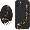 Volte-Tel ���� Iphone 11 Pro 5.8'' Silicon Tpu With Strap Full Camera Protection Black With Black BUTTERFLIES - (5205308379536)