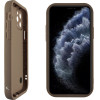 Volte-Tel ���� Iphone 11 Pro 5.8'' Silicon Tpu With Strap Full Camera Protection Brown With White BUTTERFLIES - (5205308379529)
