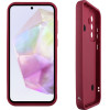 Volte-Tel ���� Samsung A36 5G A366 6.64'' Silicon Tpu With Strap Full Camera Protection Burgundy With Red HEARTS - (5205308379352)