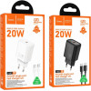 Hoco Travel Charger N60 Pd Qc 20W + Data Cable Type C To Lightning White - (HCTCN60LW)