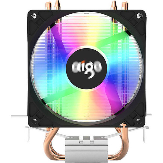 Aigo CPU active cooling (heatsink + fan black) - (ICE 200)