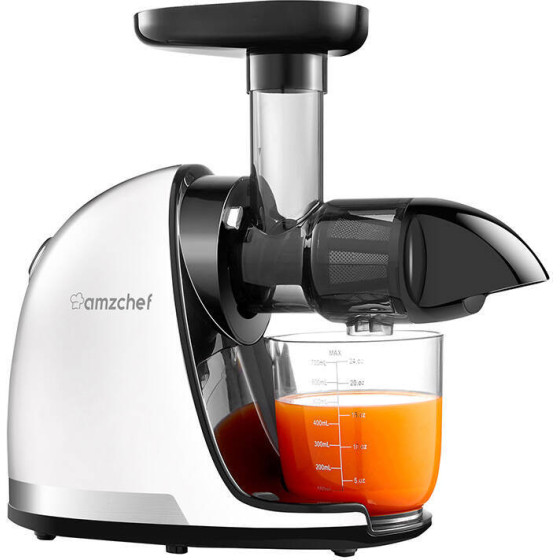 AMZCHEF Slow Juicer (White) - (1501-WT)