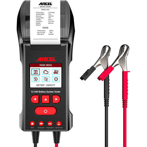 Ancel Battery Tester with printer - (BST600)