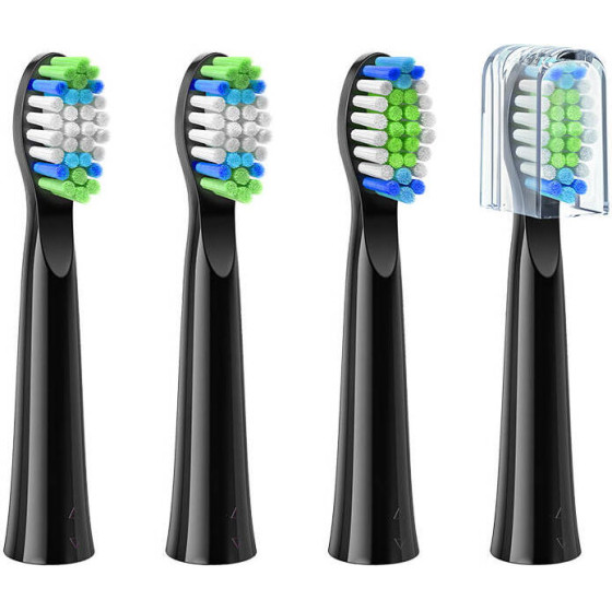 Bitvae Toothbrush tips D2 (black) - (BV D2 Black 4PCS)