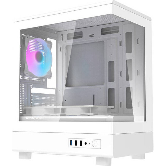 Darkflash DB330M ���� ���������� (�����) + 3 ����������� ARGB - (DB330M White)