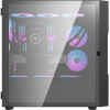 Darkflash DK431 ������� ���� ���������� (�����) + 4 ����������� RGB - (DK431 Glass + 4 fans)
