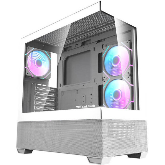 Darkflash ����� ���������� DS900 AIR �� 6 ����������� ARGB (�����) - (DS900 Air White + fa)