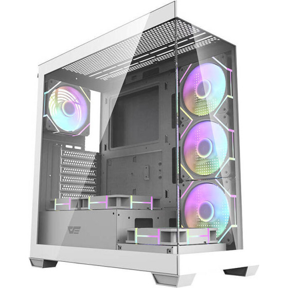 Darkflash ����� ���������� DS900 �� 7 ����������� ARGB (�����) - (DS900 White + fans)