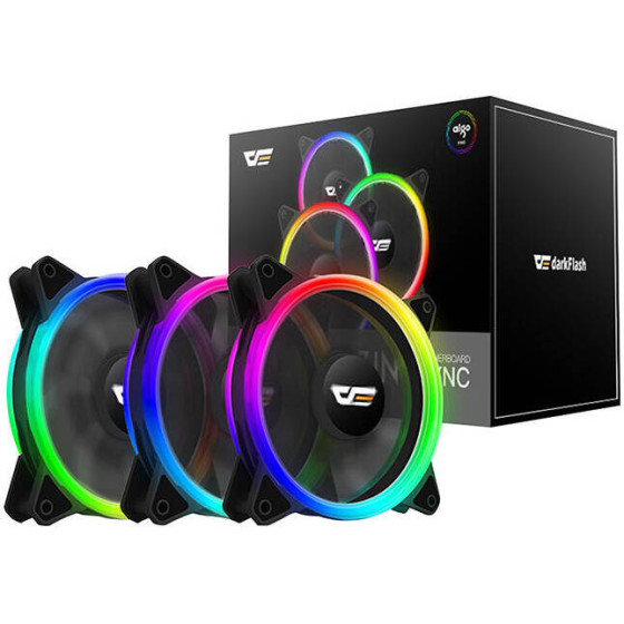 Darkflash ��� ����������� PC ARGB DR12 Pro 3��1 120x120 (�����) - (DR12 PRO 3in1)