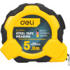 Deli Tools Steel Measuring Tape 5m/25mm EDL3797Y(yellow) - (EDL3797Y)