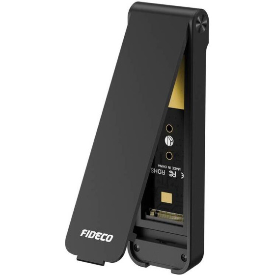 FIDECO ��������� SSD M.2 NVMe 10Gbps M210CP ����� (USB-C/USB 3.2) - (M210CP(Black))