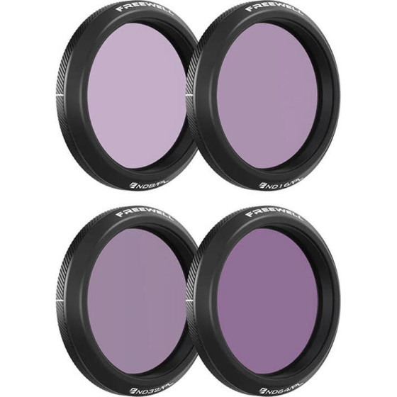 Freewell set of 4 ND/PL filters for DJI Osmo Action 5 Pro - (FW-OA5-BRG)