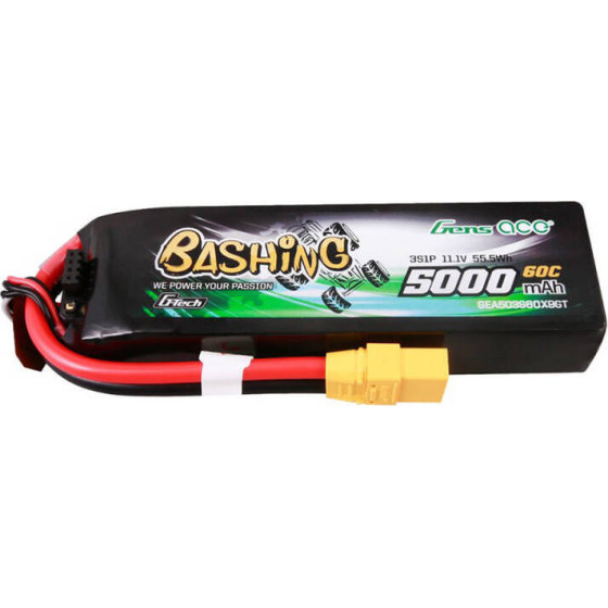 Gens ace GensAce 5kmAh 11.1V 60C 3S1P battery with XT90 connector - (GEA503S60X9GT)