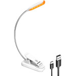 Glocusent Wireless lamp Mini clip-on book light, USB-C White - (GLCSNTBL105W)