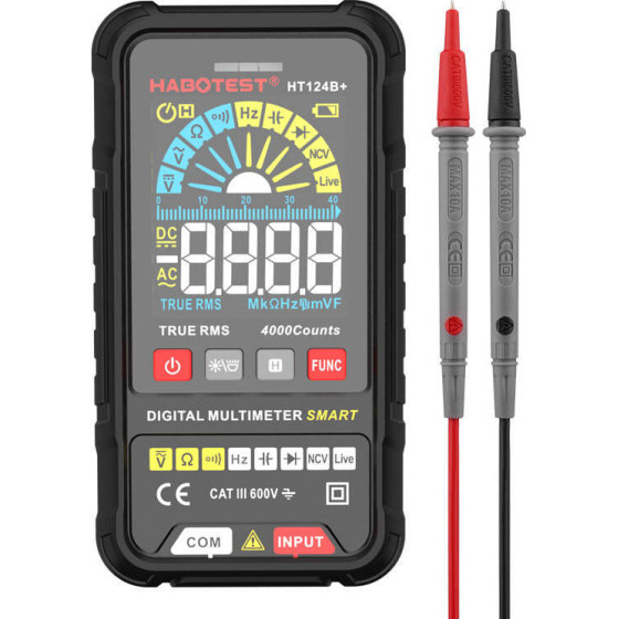 Habotest Digital Universal Multimeter - (HT124B+)