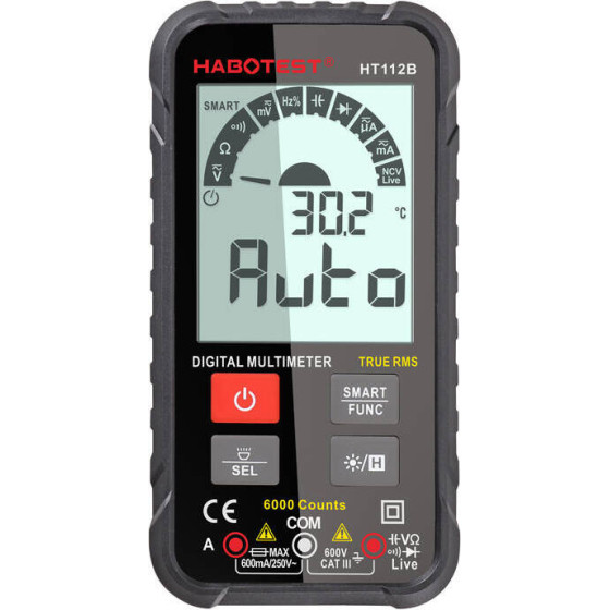 Habotest True RMS Digital Universal Multimeter - (HT112B)
