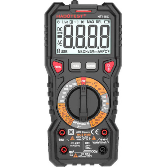 Habotest ������� ��������� �� ���� True RMS, NCV, ������ ��������� (�����) - (HT118C)