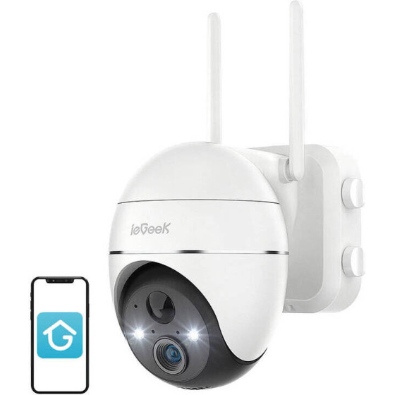 ieGeek Wireless 3MP WiFi outdoor camera 5200mAh - (ZS-GX1S White)
