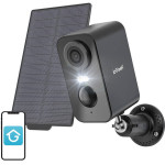 ieGeek Wireless 3MP WiFi outdoor camera with solar panel - (ZS-GX3S Black)