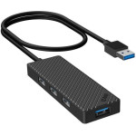 INVZI Adapter Hub 4 in 1, , 4x USB 3.0 (black) - (MH04)