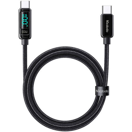 Mcdodo 100W USB-C to USB-C cable, 1.2m (black) - (CA-8820)