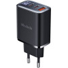 Mcdodo 2xUSB-C + USB-A, 30W mains charger with display (black) - (CH-2180)
