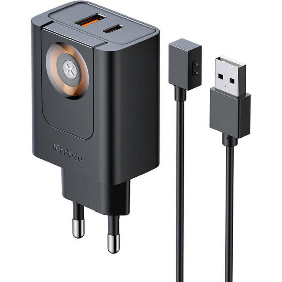 Mcdodo 30W 2-in-1 USB-C+A Charger, black - (CH-3700)