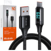 Mcdodo Cable USB to USB-C with display , 66W, 6A, 1.2m (black) - (CA-1080)