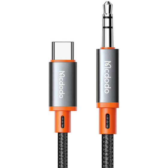 Mcdodo Cable USB-C to 3.5mm AUX mini jack, 1.2m (black) - (CA-0820)