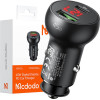 Mcdodo Car Charger USB + USB-C, with Display, 45W (Black) - (CC-7030)