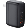 Mcdodo UK/US/EU network charger, 2x USB-C + USB-A, USB-C cable 2m, 65W (black) - (CH-8442)