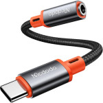 Mcdodo USB-C to AUX mini jack 3.5mm audio adapter DAC, 0.11m (black) - (CA-7561)