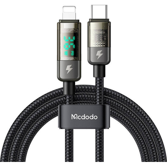Mcdodo USB-C to Lightning cable, auto power off, 36W, 1.2m (black) - (CA-3600)