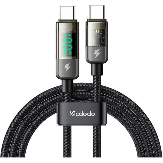Mcdodo USB-C to USB-C cable, auto power off, PD 100W, 1.2m (black) - (CA-3610)