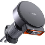 Mcdodo Wireless car charger with retractable USB-C cable 15W (black) - (CH-3000)