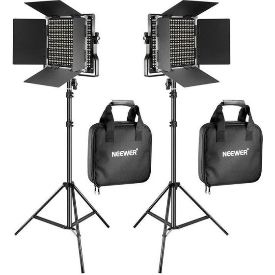 Neewer Kit 660 Bi Color LED, two lamps 40W 3200-5600K - (B073XJN7XL)