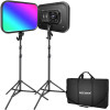 Neewer Kit RGB168 RGB LED, two lamps 60W 2500-8500K - (B09P4NDP1N)