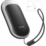 Ocoopa HotPal PD 5000 mAh hand warmer with powerbank function, USB-C, white and black - (H3054PD-BK_WH)