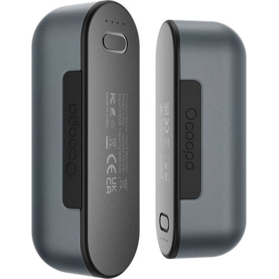 Ocoopa UT2s 2x5000 mAh hand warmer with powerbank function, USB-C, grey - (UT2s-GY)
