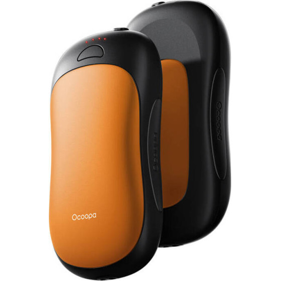 Ocoopa UT3 Pro 2x5000 mAh hand warmer with powerbank function, USB-C, orange/black - (UT4102-OG_BK)