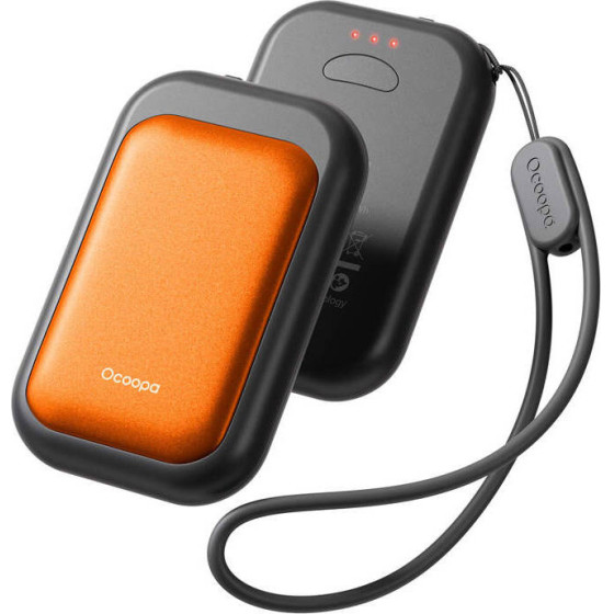 Ocoopa UT4 Young 2x2500 mAh hand warmer, USB-C, black and orange - (UT3056)